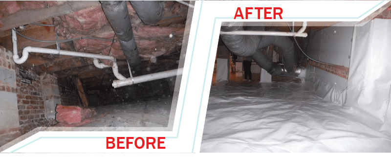 Crawl space repair.