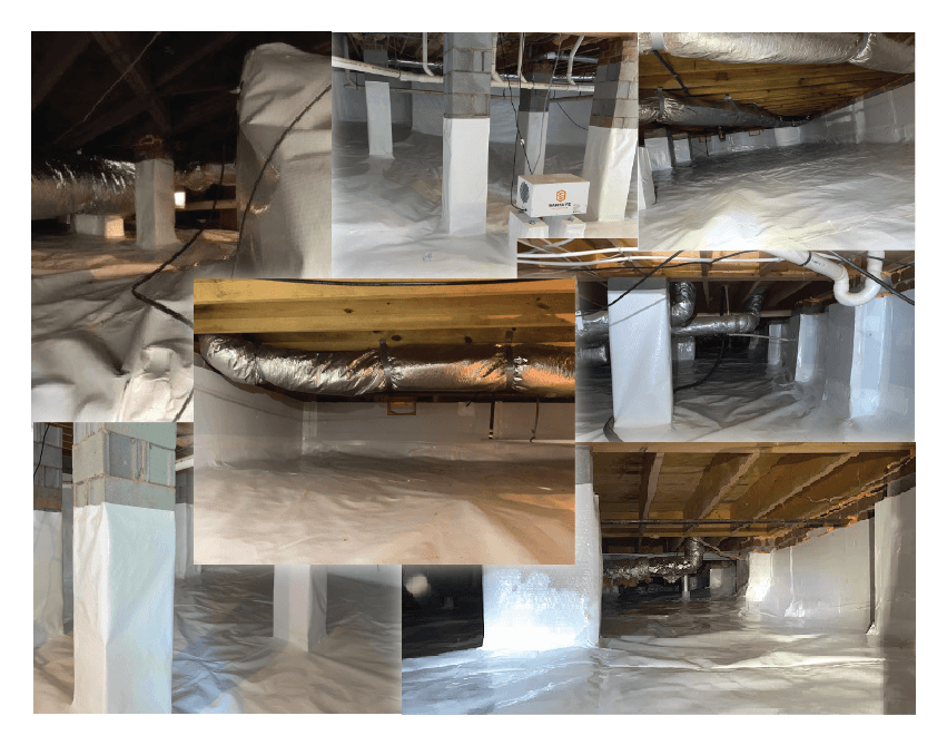 Crawlspace vapor barrier installer