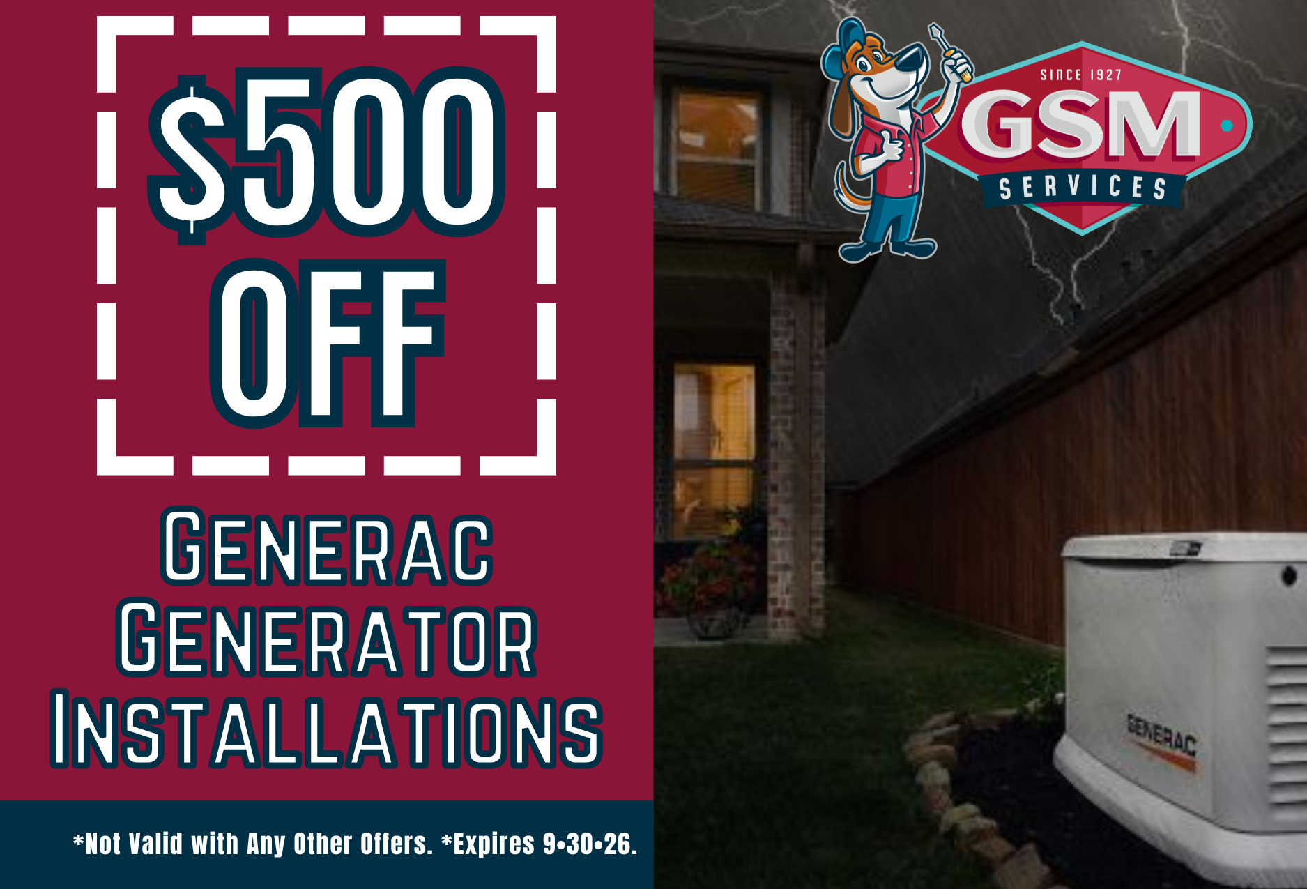 generac generator installers charlotte nc