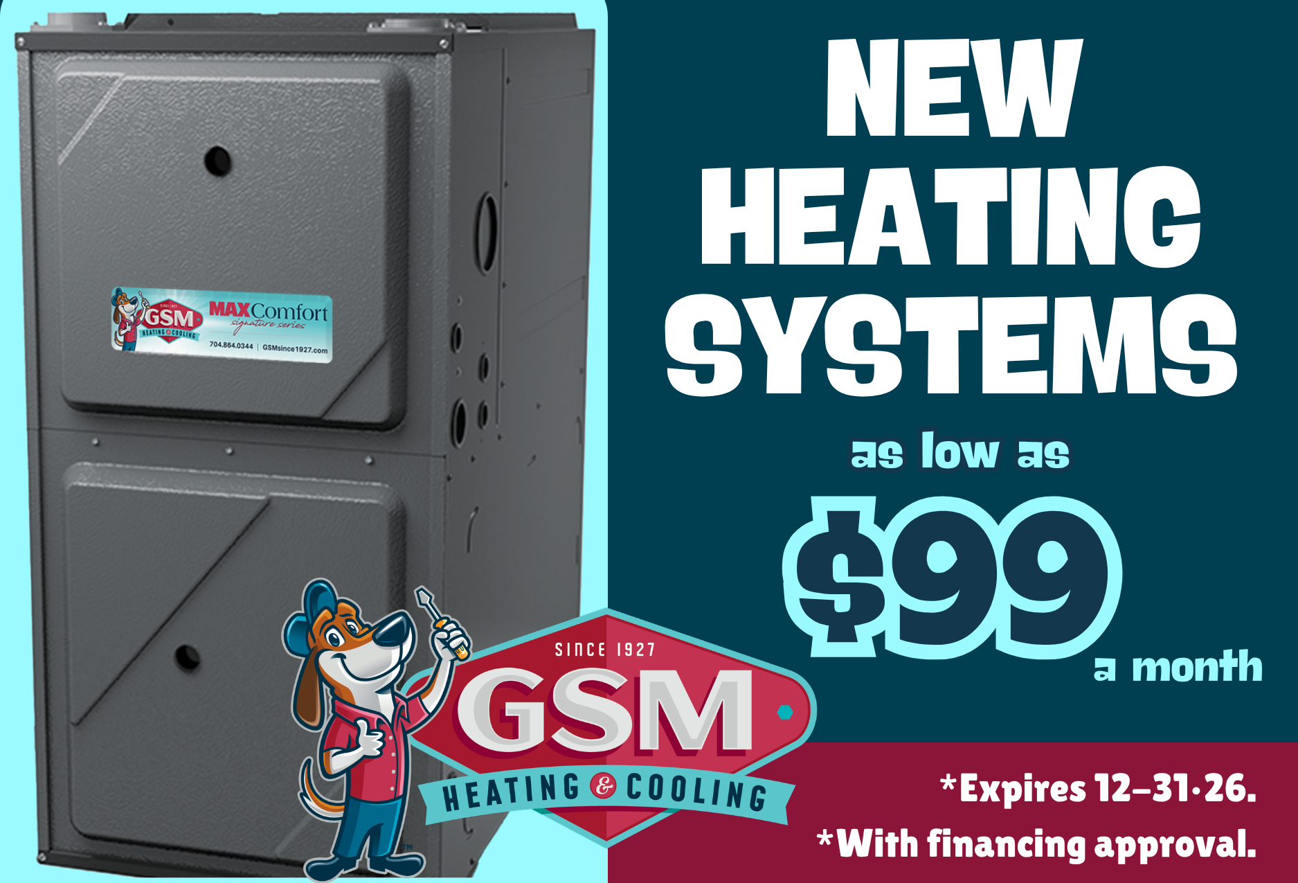 Heating System Replacement Charlotte, NC